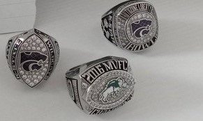 Football championship rings. 